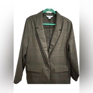 NWT Old Navy Brown Checkered Jacket